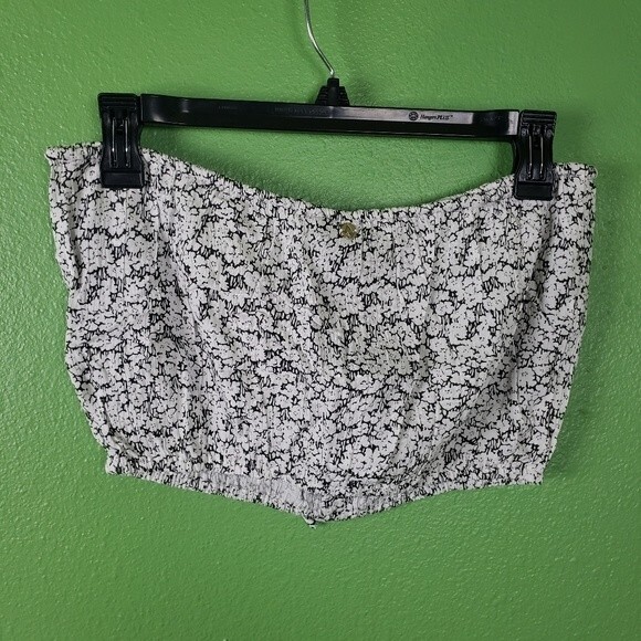 Volcom Women's white floral skater tube top size small 4/6 - Picture 6 of 9